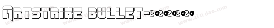 Artstrike bullet字体转换